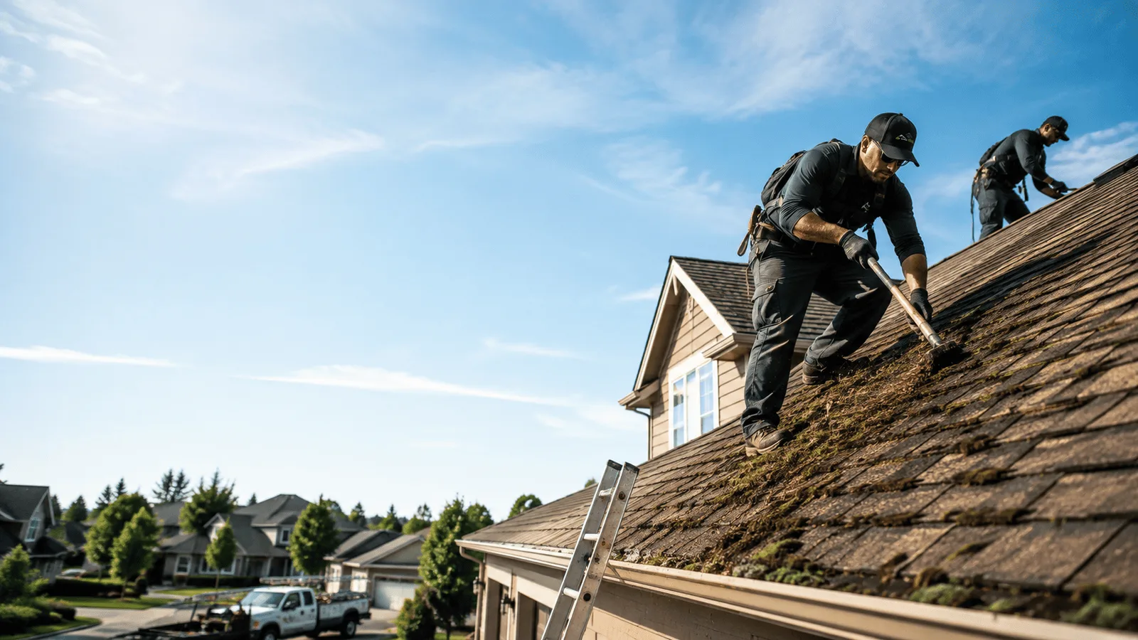 Roof Moss Removal in Baldwin, IL near me